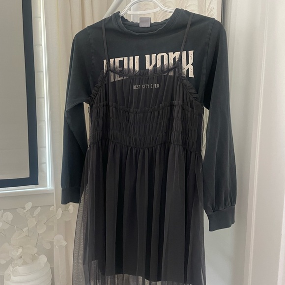 Zara Girls Sweater Tulle Dress size 10 - Picture 8 of 9